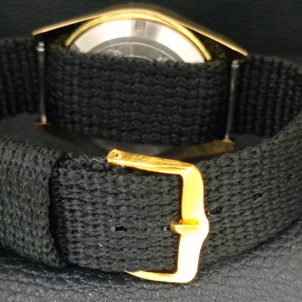 Vintage 1979 Citizen Automatic Mens Gold Watch W/daydate & Black accents - Picture 2 of 10